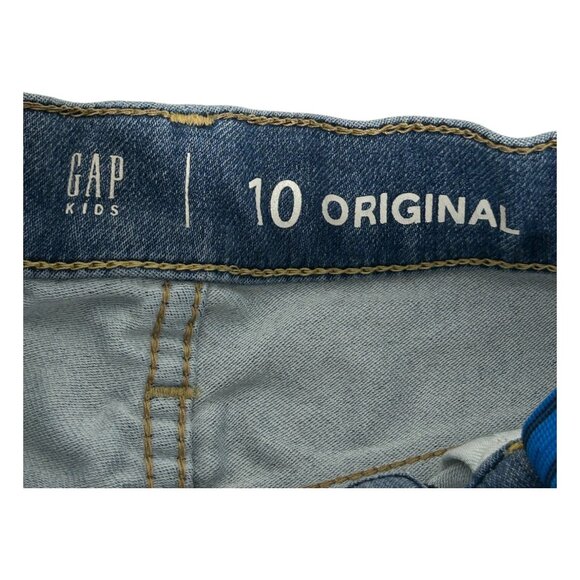 Gap Kids Boys Size 10 Original Blue Denim Adjustable Waist Jeans - Picture 8 of 14